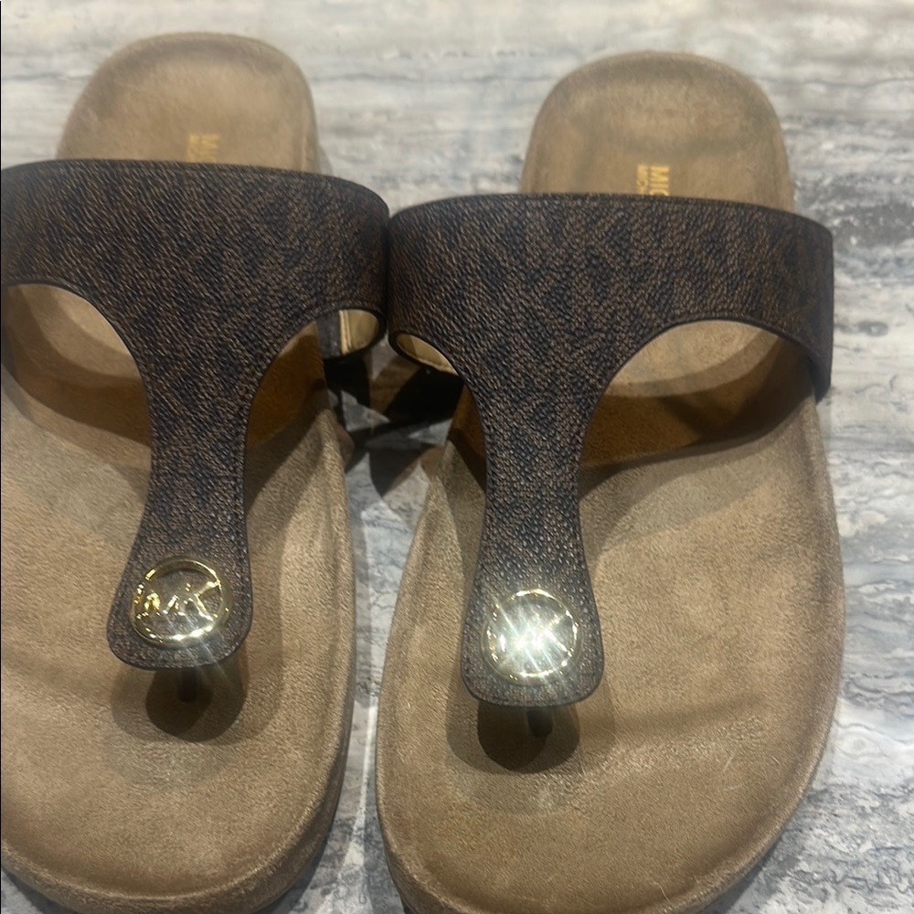 Michael Kors Brown Sandals never worn brand new